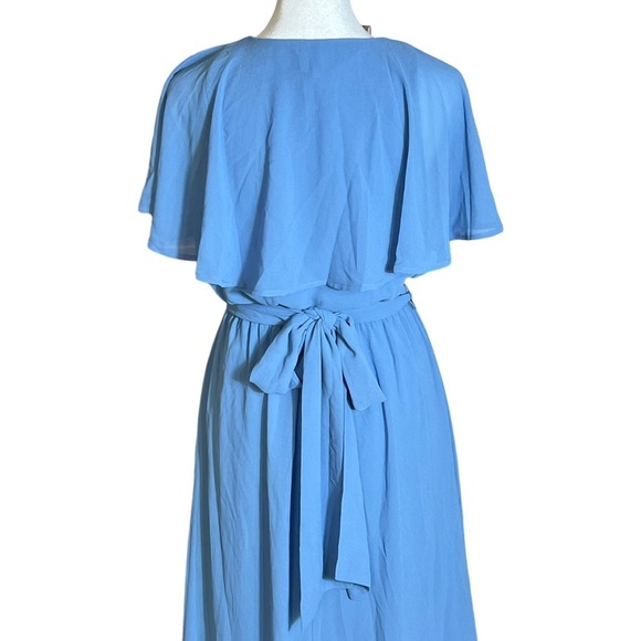 Show Me Your MuMu Audrey Wrap Maxi Dress in Coastal Blue, NWT, XS - Picture 5 of 8